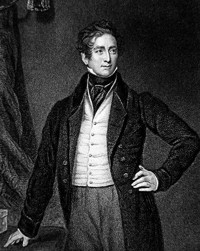 ロバート・ピール卿（1788-1850）J.Cochran（エングレービング） 作： Thomas (after) Lawrence