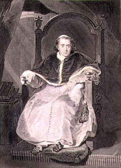 ローマ教皇ピウス7世（ルイジ・バルナバ・キアラモンティ）（1742-1823）Samuel Freeman（1773-1857）が彫刻したもので、A. Fullarton & Co.(刻印） 作： Thomas (after) Lawrence