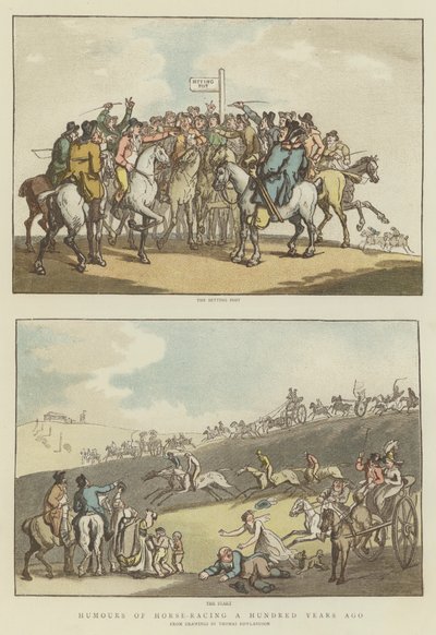 100年前の競馬の面白さ（クロモリ写真 作： Thomas (after) Rowlandson