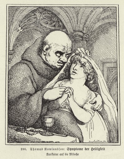 聖性の症状（リトグラフ） 作： Thomas (after) Rowlandson