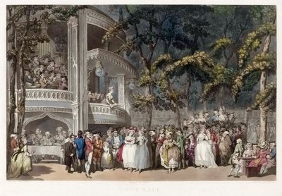 18 世紀のロンドン、ボクソール ガーデンズ 作： Thomas (after) Rowlandson