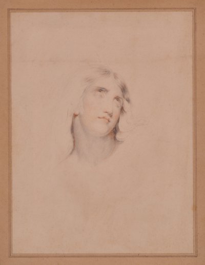エクスタシーの若い男の頭 作： Thomas (attr. to) Lawrence