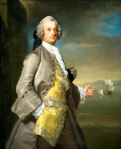 リチャード・チャドウィック大尉（1748年没） 作： Thomas (attr.to) Hudson