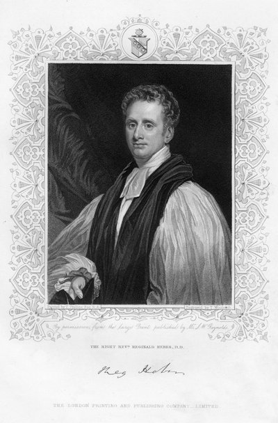 レジナルドヒーバー1783-1826年、カルカッタ司教、19世紀。 作： Thomas A. Woolnoth