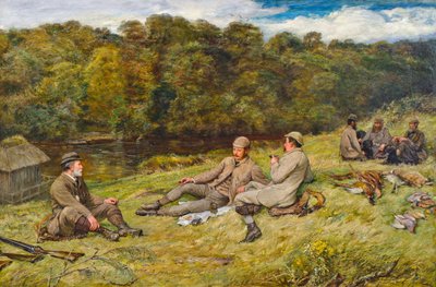 ストブホールでのハンティングパーティー（パースシャー州 作： Thomas Alexander Ferguson Graham