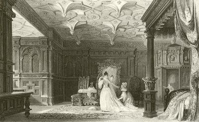 ウェストモーランド、サイザーホールの内部 作： Thomas Allom