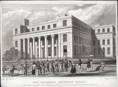 リバプール診療所、ブラウンローストリート 作： Thomas Allom