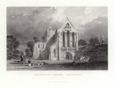 カンバーランドのスラナコスト修道院 作： Thomas Allom