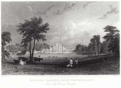 ウェストモーランドのローザー城と公園 作： Thomas Allom