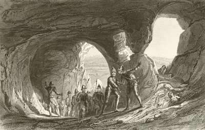 モーティマーズホール、ノッティンガム城 作： Thomas Allom