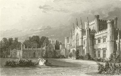 ロウサー城の南の景色 作： Thomas Allom