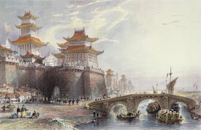 北京の西門、1850年頃 作： Thomas Allom