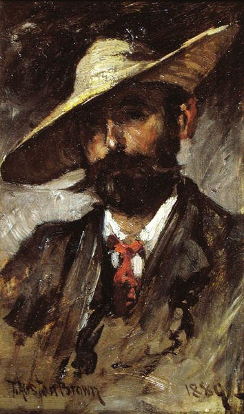 セルフポートレート 作： Thomas Austen Brown