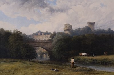 川からのウォーリック城 作： Thomas Baker