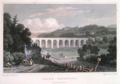 エレスミア運河のチャーク水道橋、c1829 作： Thomas Barber