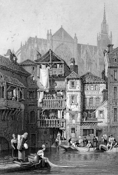 19世紀北フランス、メスでのビュー 作： Thomas Barber