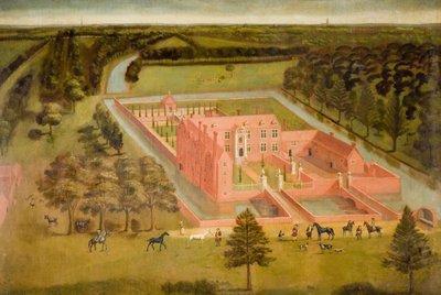 バーミンガム近くのペリーホールの眺め、1730年。 作： Thomas Bardwell