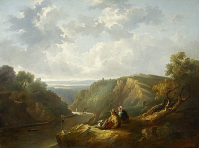 The Avon Gorge（油彩・キャンバス 作： Thomas Barker
