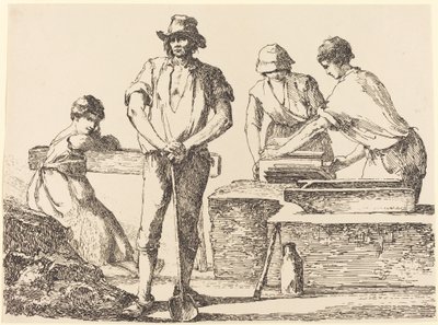 タイルメーカー、1803年。 作： Thomas Barker