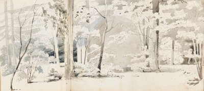 木々に囲まれたアーバー（レクト） 作： Thomas Baxter
