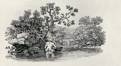 「イギリスの鳥と四足動物の歴史」からサーモンをプレイ 作： Thomas Bewick