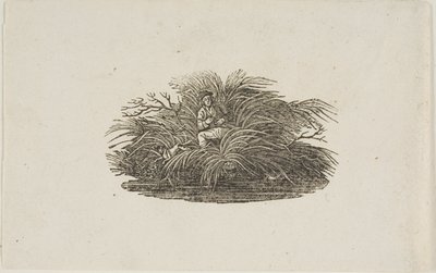 テイルピース: Man in Bush 作： Thomas Bewick