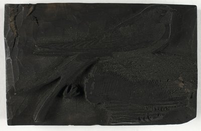 『英国の鳥の歴史』より「ツバメの木版画」 作： Thomas Bewick
