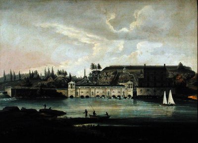 フェアマウント・ウォーターワークス 1830年頃（油彩・キャンバス） 作： Thomas Birch