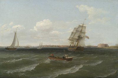 ニューヨーク港、1813 作： Thomas Birch