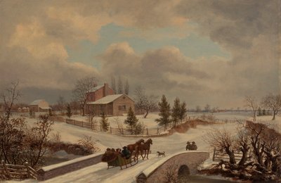 ペンシルバニアの冬景色 作： Thomas Birch