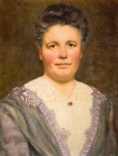 ジェラルディン・キャドバリー・ニー・サウソールの肖像、1912年。 作： Thomas Bowman Garvie