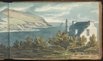 風景図学帖 岩海海岸情景 作： Thomas Bradshaw