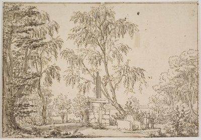 「咲く骨董品」とエスロム湖を背景にしたフレデンスボー庭園の区画 作： Thomas Bruun