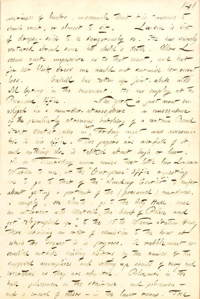 トーマス・バトラー・ガンのダイアリー。第8巻149ページ、1857年2月3日～7日 作： Thomas Butler Gunn