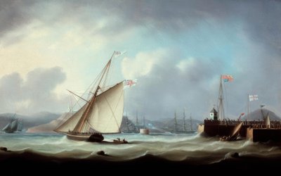 ジョージの到着IV。リースハーバーで 作： Thomas Buttersworth