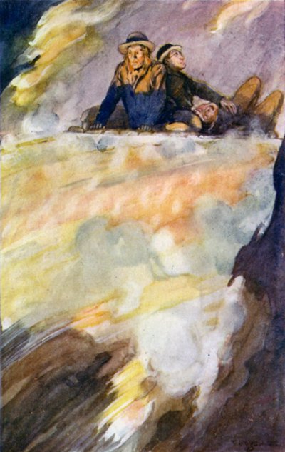 ジュール・ヴェルヌによる地球の中心への旅のイラスト（カラーリソ） 作： Thomas Cantrell Dugdale