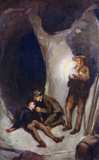 ジュール・ヴェルヌによる地球の中心への旅のイラスト（カラーリソ） 作： Thomas Cantrell Dugdale