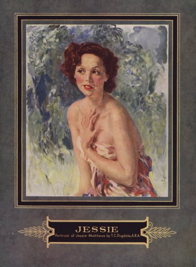 ジェシー・マシューズ、イギリスの女優 (カラー・リソ) 作： Thomas Cantrell Dugdale