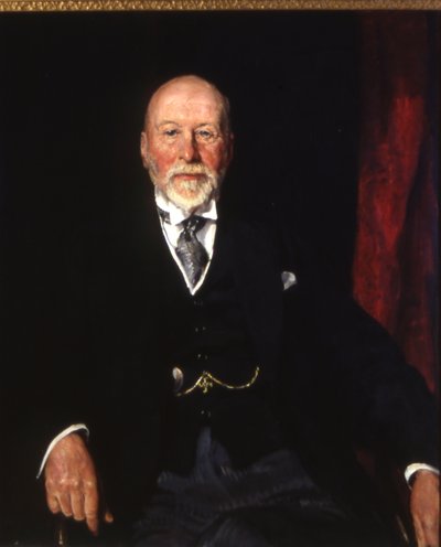 Sir William Nicholsonin muotokuva, n. 1935-1936 (öljy kankaalle) 作： Thomas Cantrell Dugdale