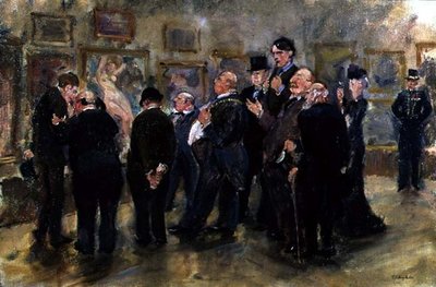 購買委員会（キャンバスに油彩） 作： Thomas Cantrell Dugdale