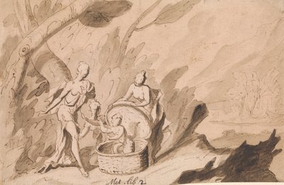ケクロプスの娘たちがエリクトニウスを発見する: Ovid, Metamorphoses, Book 2 作： Thomas Carwitham