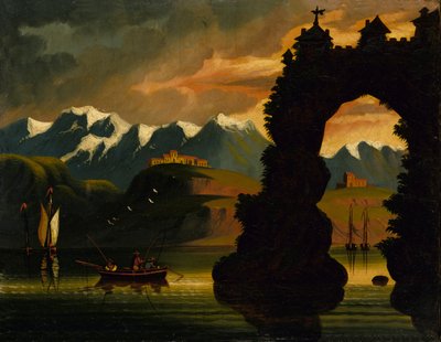 風景、19 世紀半ば。 作： Thomas Chambers