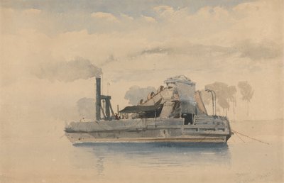 トゥイッケナムのドレッジャー、1874 年 9 月 22 日 作： Thomas Charles Leeson Rowbotham