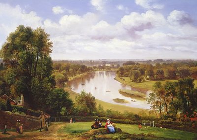 リッチモンドヒルからのテムズ川の眺め 作： Thomas Christopher Hofland