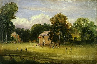 The Village Fair, East Bergholt」（油彩・パネル） 作： Thomas Churchyard