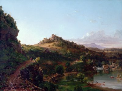キャッツキル風景 作： Thomas Cole