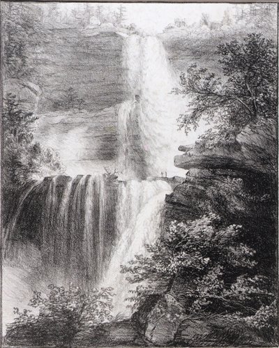 キャッツキルの滝 作： Thomas Cole