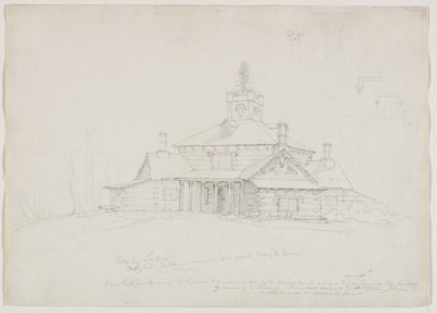 ホーンビーロッジ、1839年 作： Thomas Cole