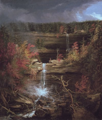 カータースキル滝、1826年 作： Thomas Cole