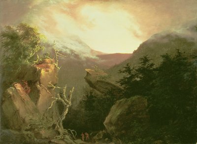 山の日の出、1826 作： Thomas Cole